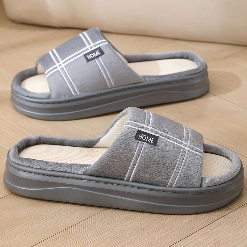 Cotton Slippers Color Grey Sizeuk 6.5-7