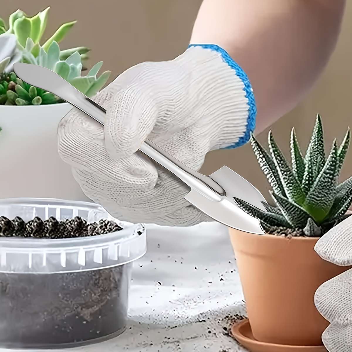 2Pcs Stainless Steel Transplanting