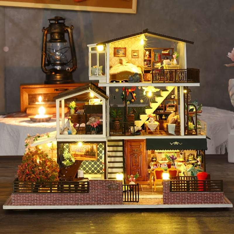 3D House Puzzle Model Style Romantic