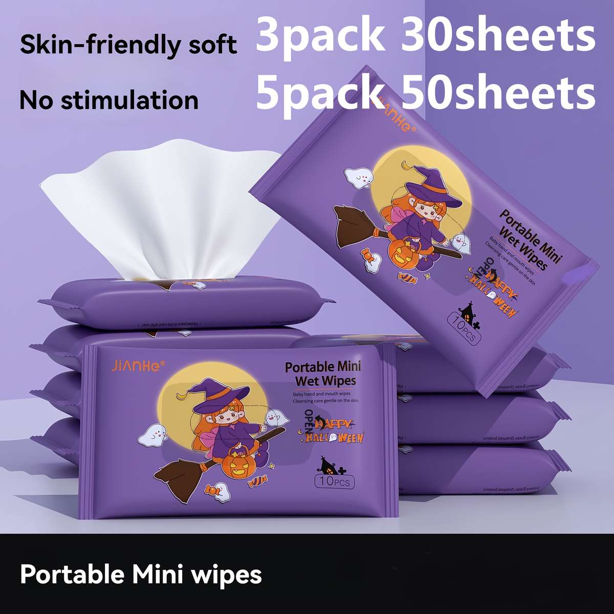 Wet Wipes Quantity 5 Packs Of 50 Tablets
