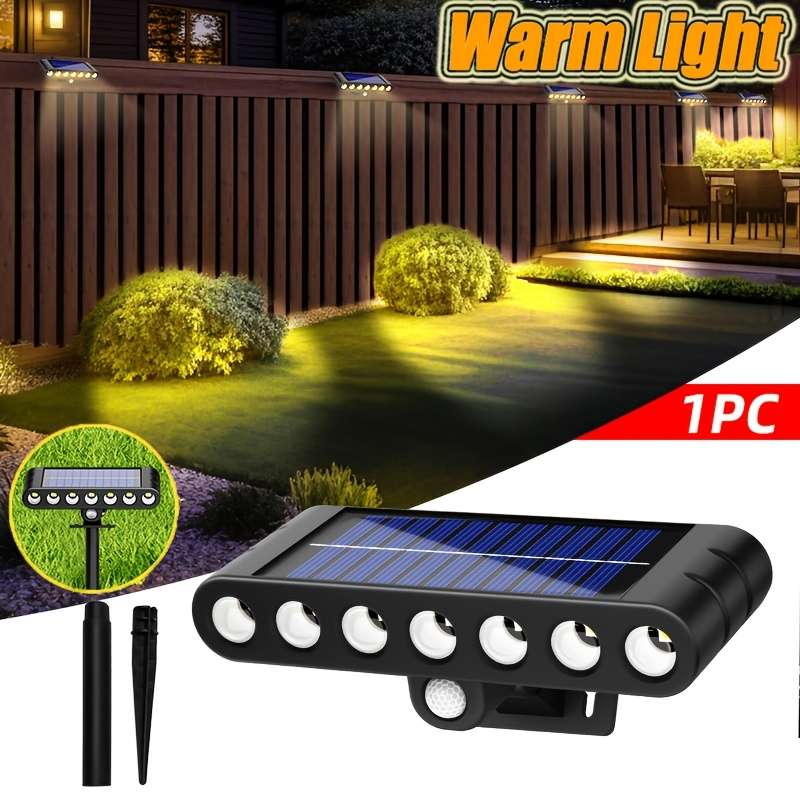 Solar Emergency Lights Color Warm Light Upgraded Version Model7Led