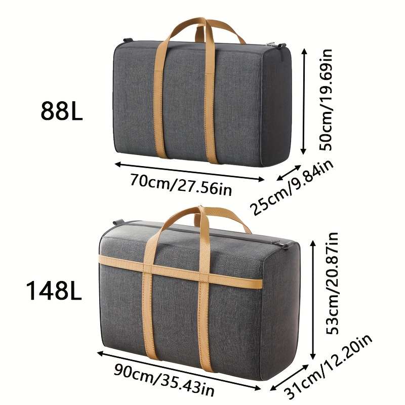 2Pcs Packing Organizers Heavy Duty Moving Foldable 2Pcs 88L