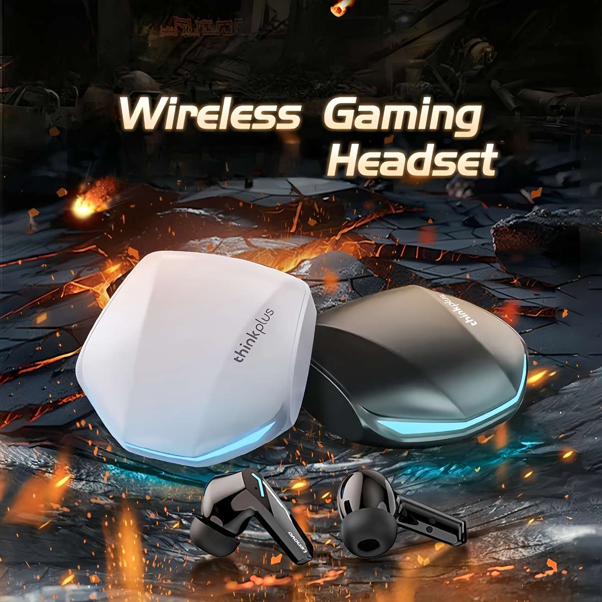 Rechargeable Wireless Earbuds Headphones Headset