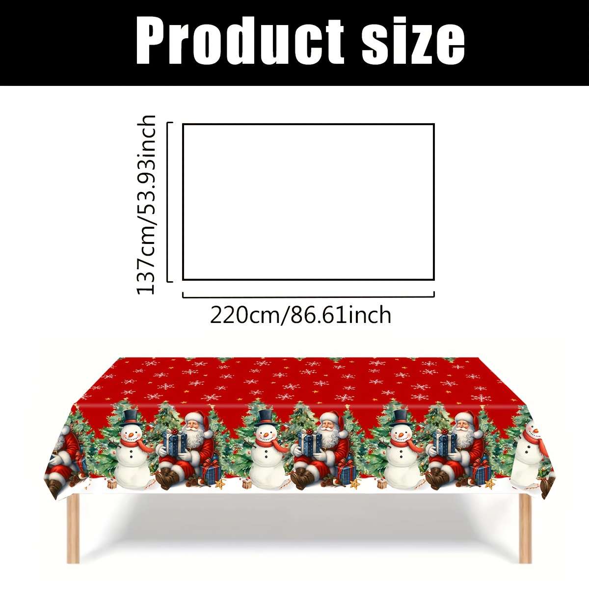 Christmas Tablecloth Quantity 2Pcs