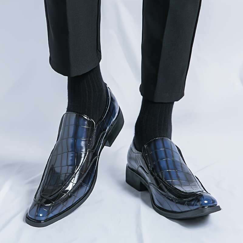 Mens Leather Shoes Color Blue Sizeuk 7