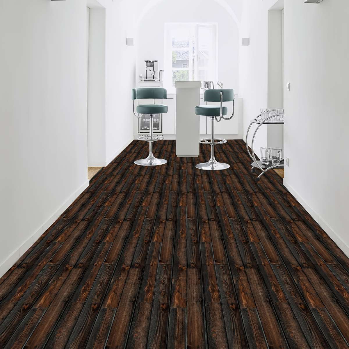 Self Adhesive Floor Stickers 90*15Cm*2Pcs