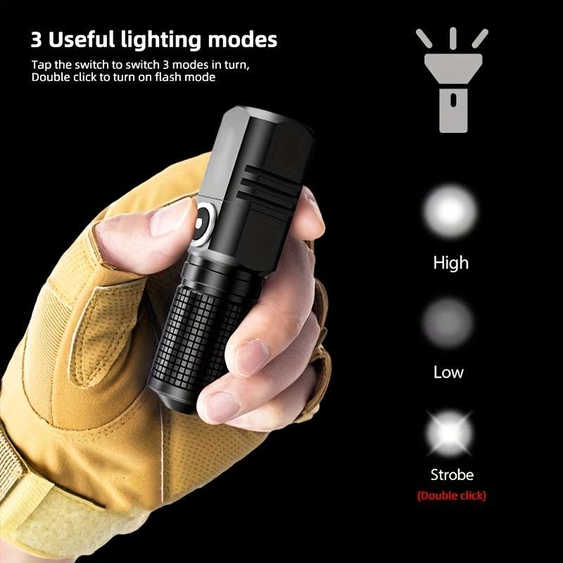 Efficient Powerful Handheld Lighter Super Bright 1Pc Tactical Professional