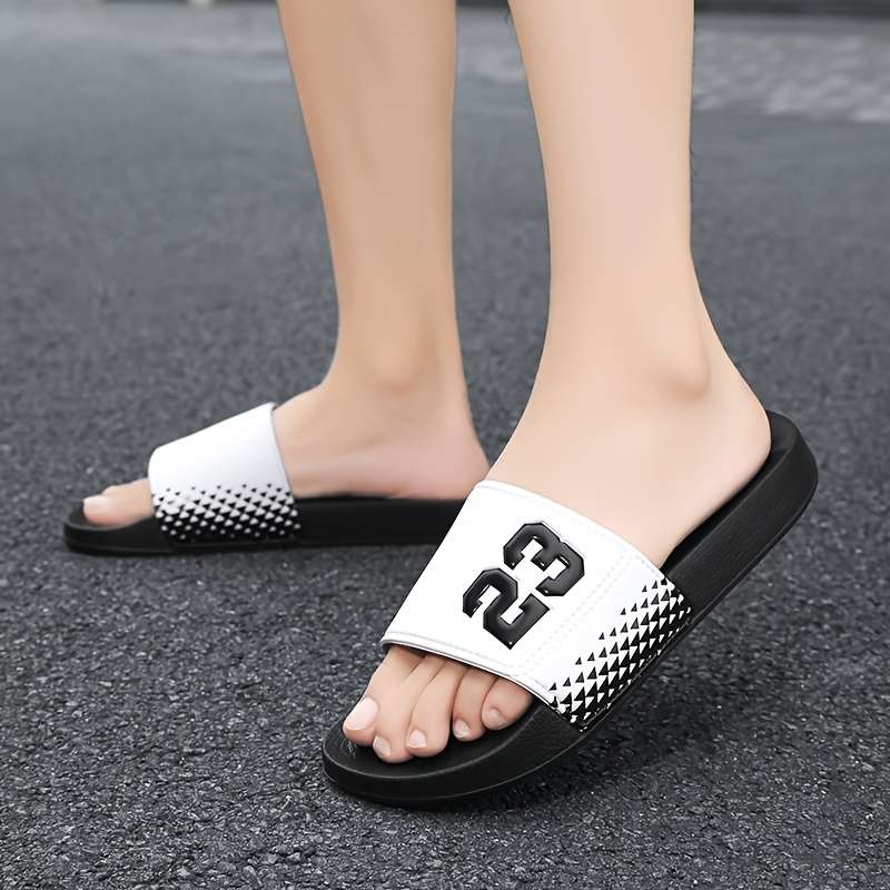 Men Slippers Summer Style Red Size Uk 7
