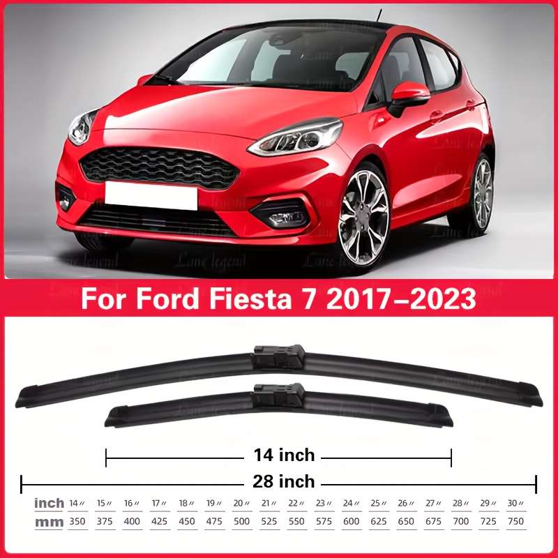 Windshield Wipers Model For Ford Fiesta 7 2017 2023