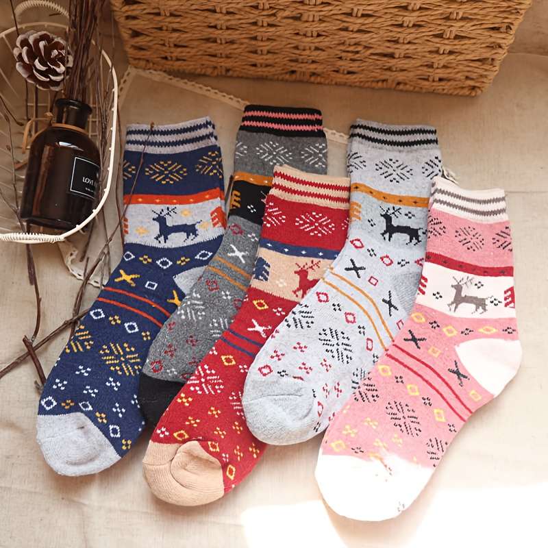 Women S Socks Color 5 Pairsrandom Mixed Colors Size Onesize