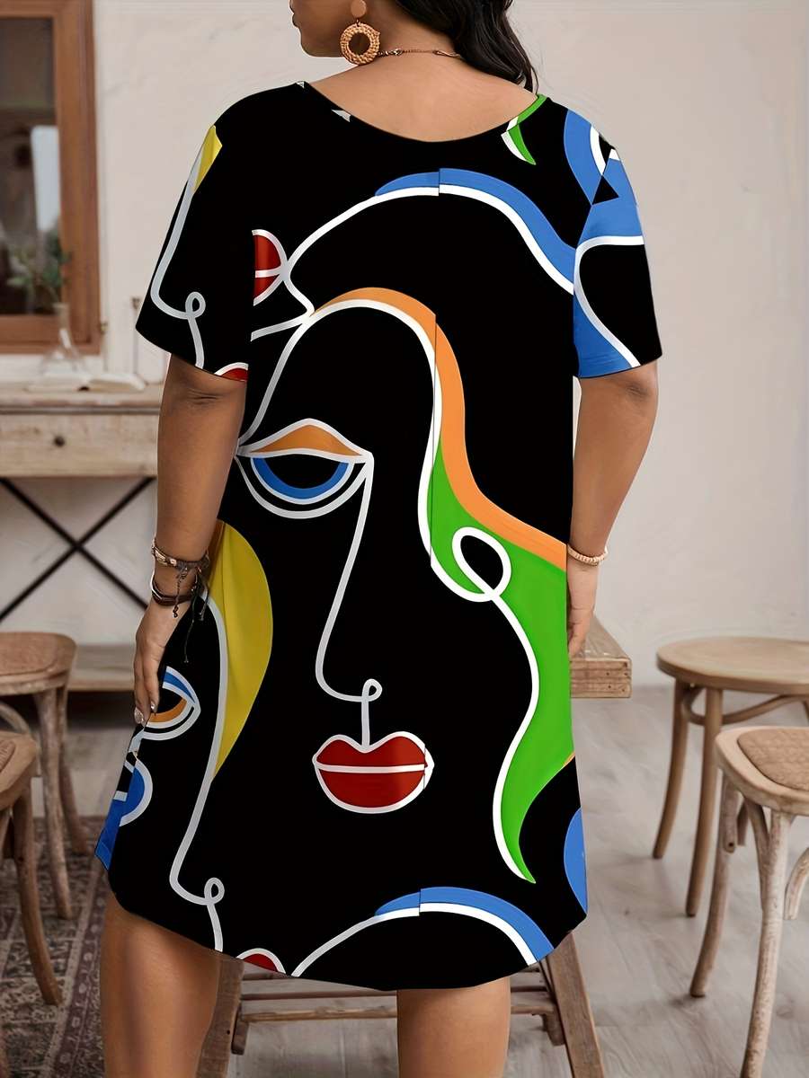 Women S Dress Color Black Size 5Xl
