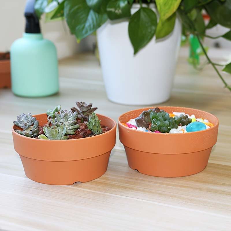 Flowerpot Model Flower Pots 7Pcs  16Cm-6 3In