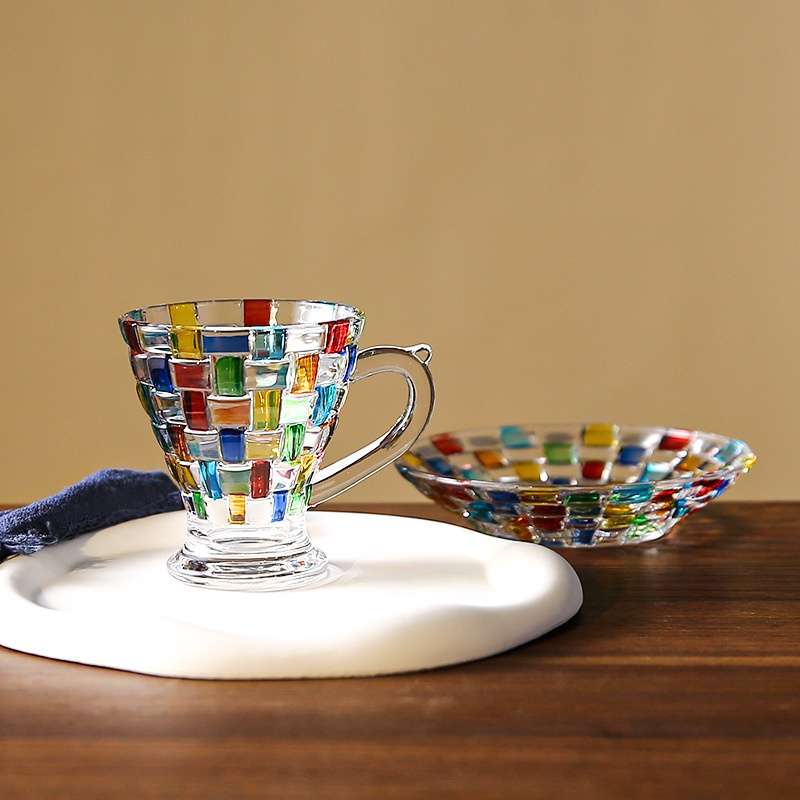 Water Cup Style Waist Length Coffee Cup And Saucer Set