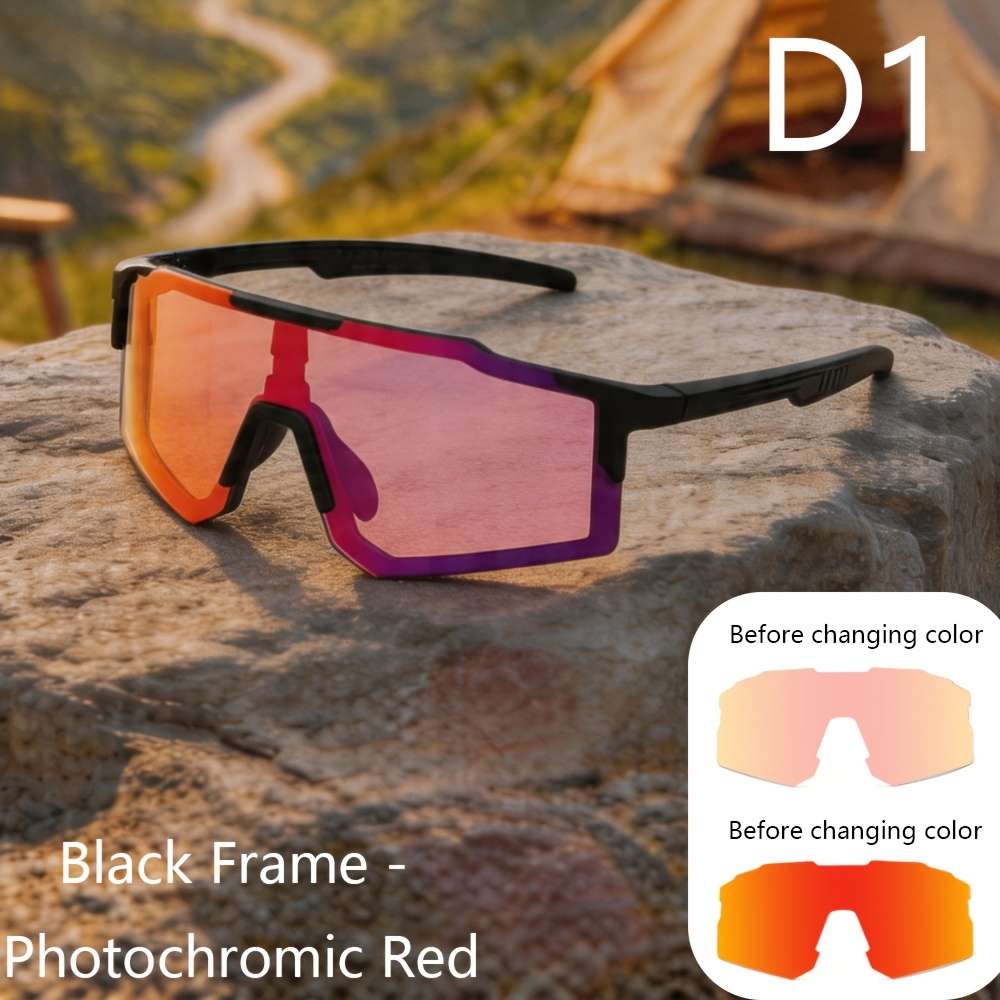 Cycling Glasses Color White  Photochromic Grey