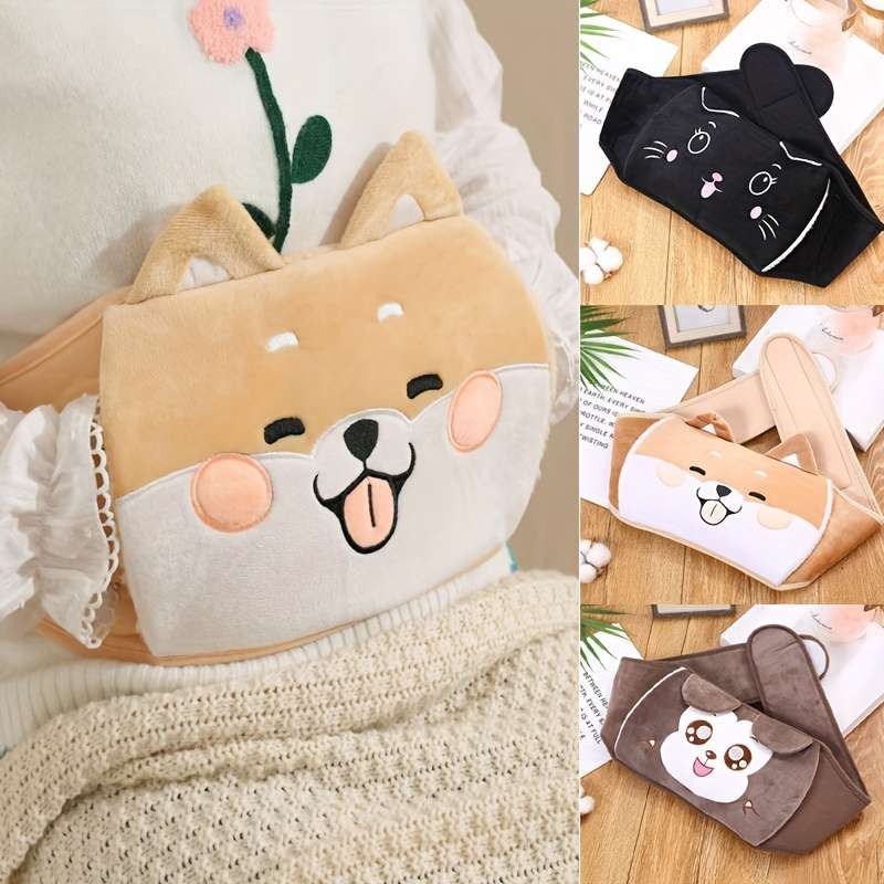 Hot Water Bottle Black [1 Belt1000Ml Hot Water Bag]
