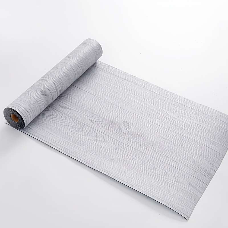 Self Adhesive Floor Stickers Medium Gray Wood Grain 3Rolls