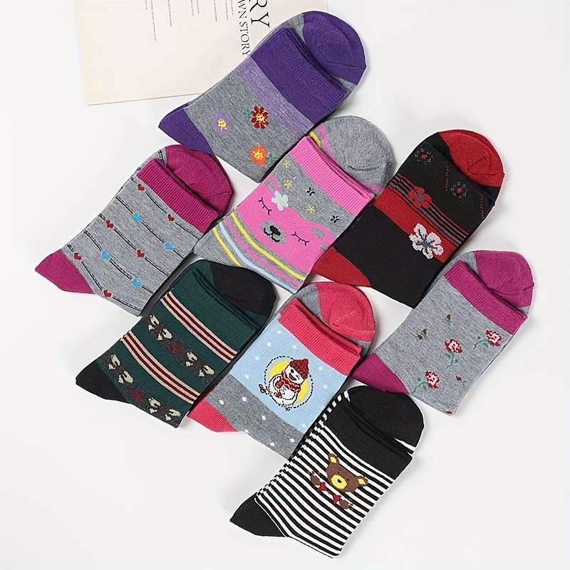 Women S Socks Color 5 Pairs Of Random Mixed Colors Size Onesize