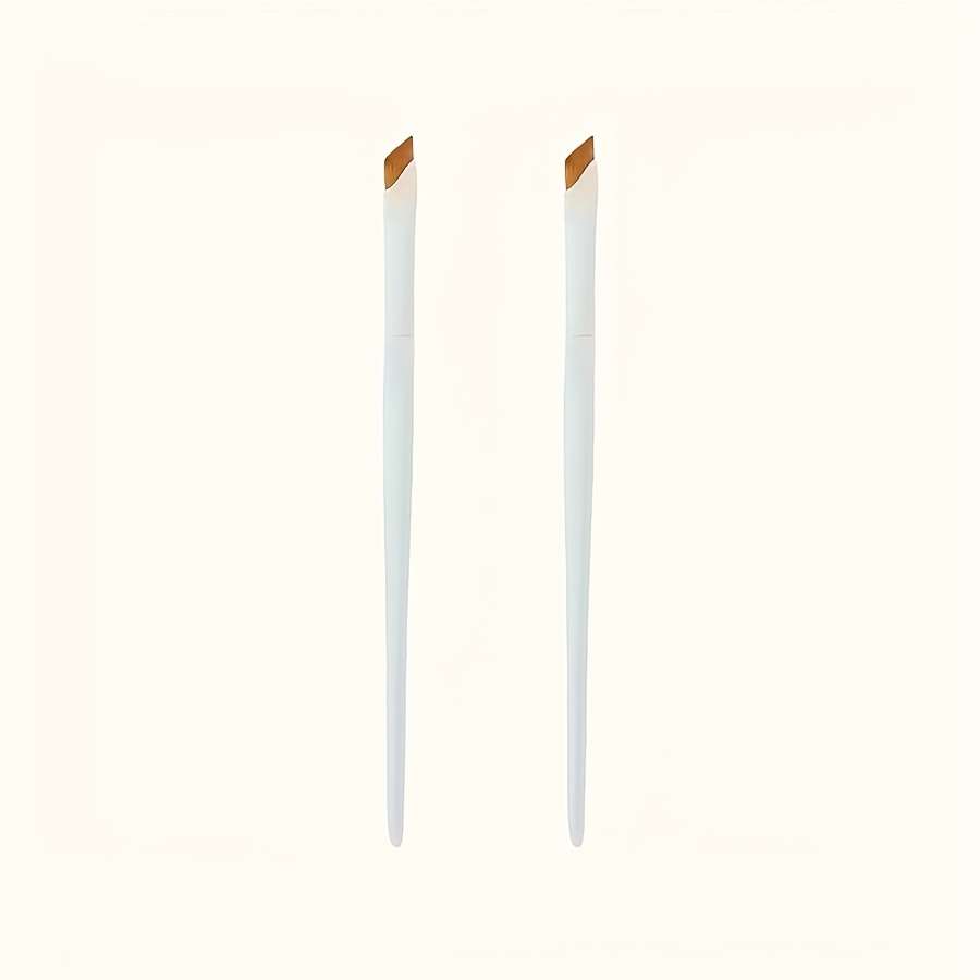 Makeup Brush Set Quantity 2 Porcelain White Small Blades