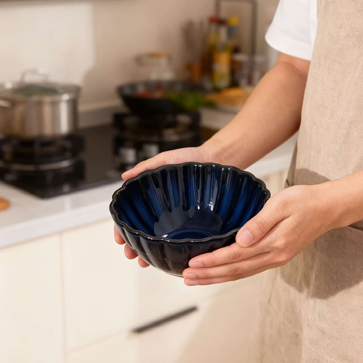 Bowl Color Upgraded Blue 6Inch Kiln Transformation Bowl