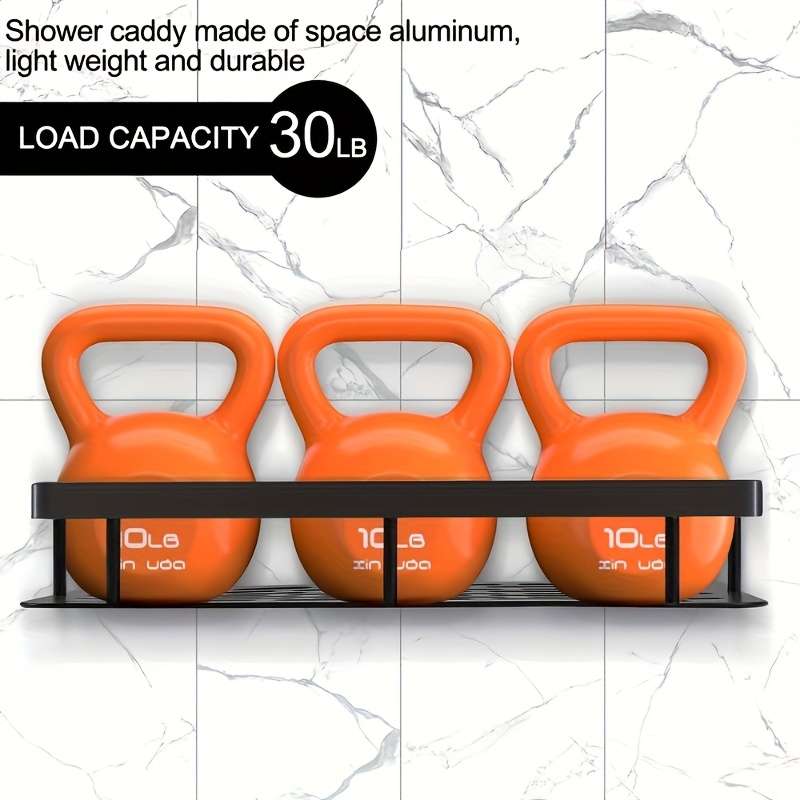 Bathroom Storage Rack Black 2-Piece Set