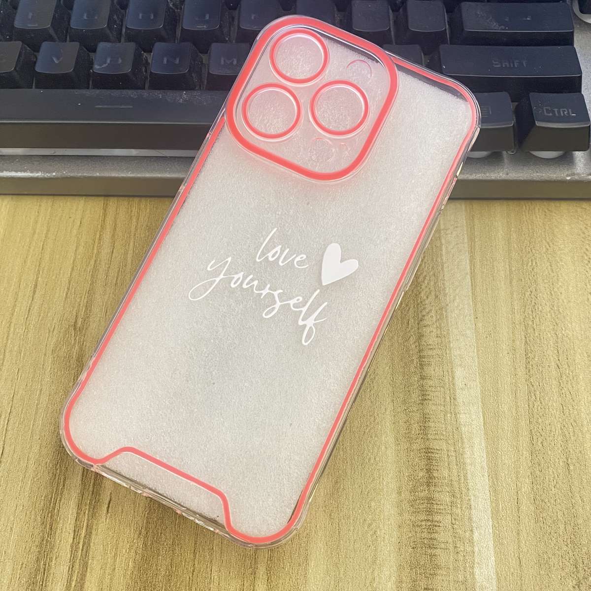 1Pc Yellow For iPhone 16 Plus Always Love Yourself Phone Case