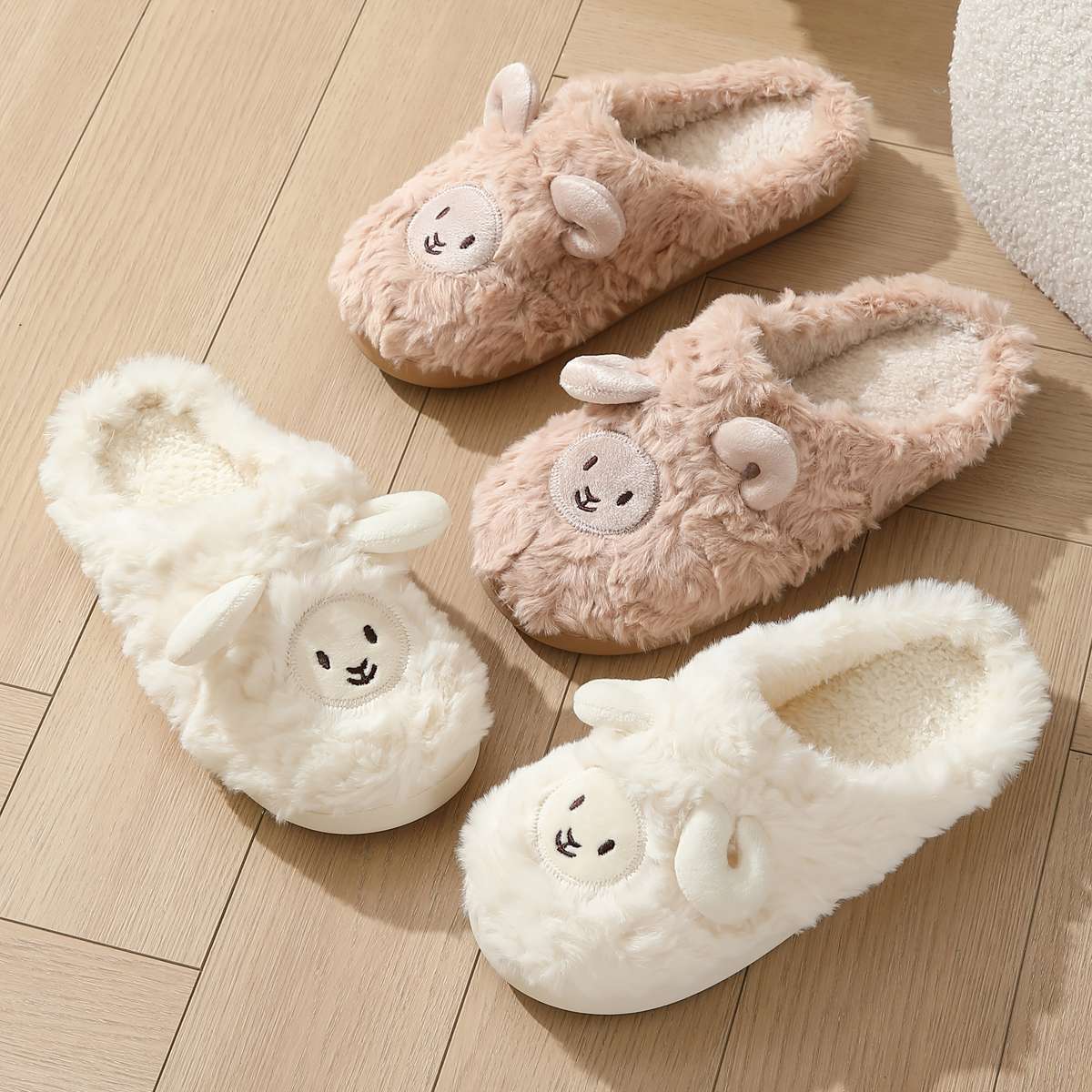 Cotton Slippers Color Coffee Color Sizeuk 9.5-10