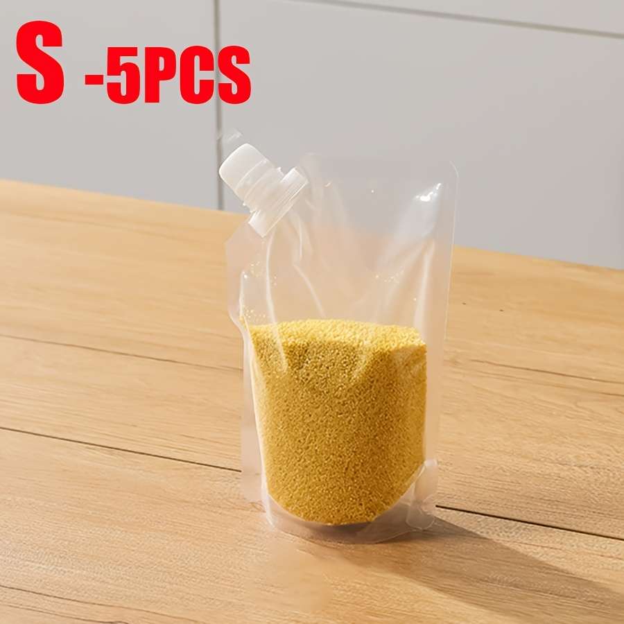 Food Storage Bags Model Transparent M5Pcs