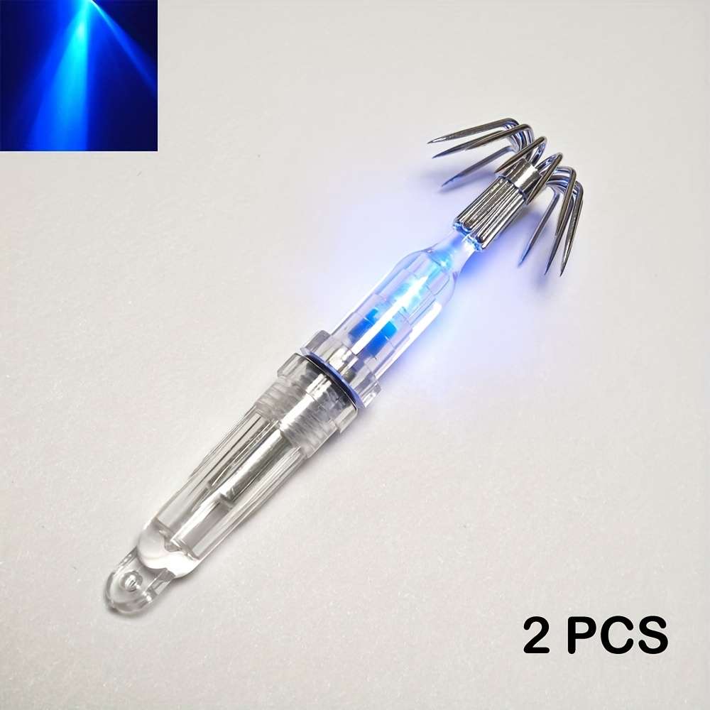 2pcs Squid Lures Fishing Lures with Sharp Hooks Night Fishing Octopus Lures