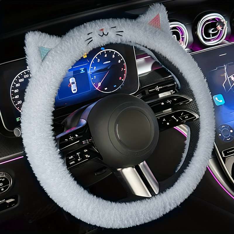 Car Steering Wheel Cover Blue Model Round