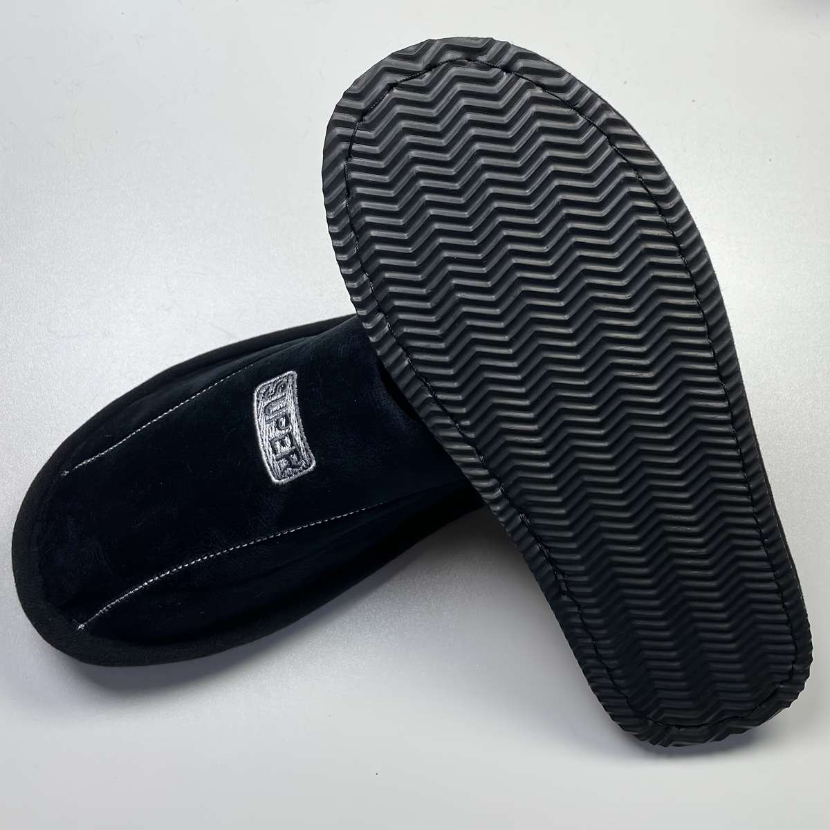 Cotton Slippers Color Black Sizeuk 6.5-7