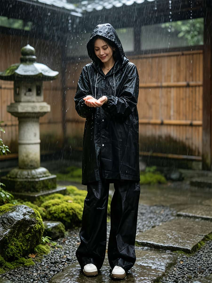 Raincoat Black Size Onesize