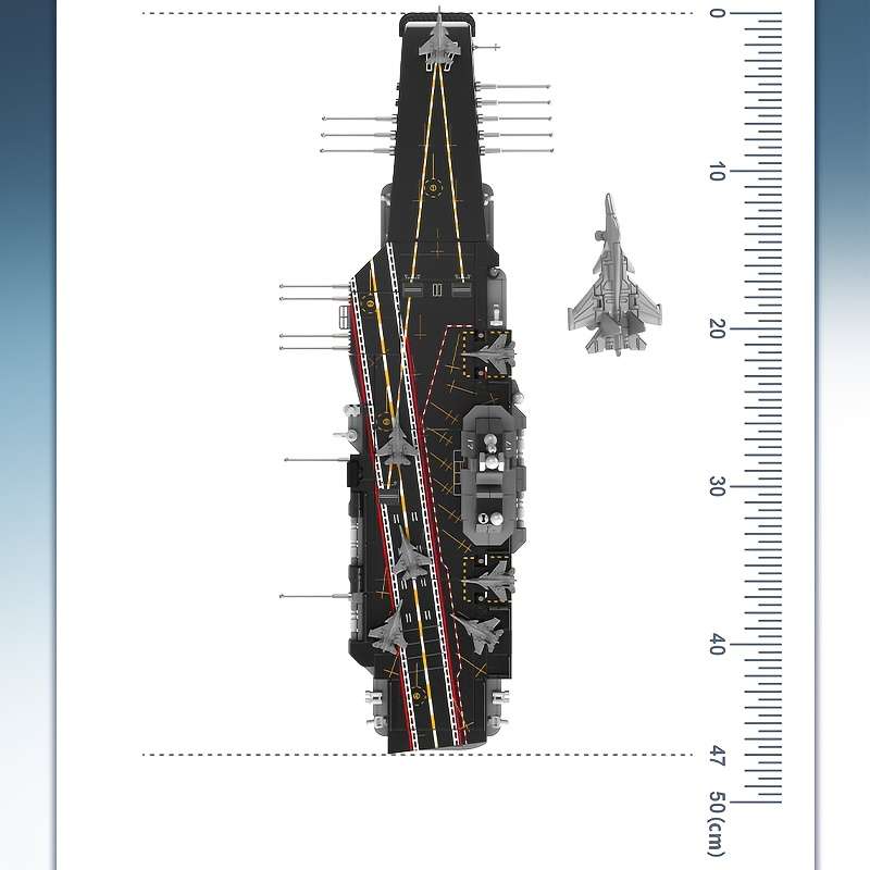 3D Jigsaw Puzzle Model Ship Style Shandong Ship 1 650 Building Block Assembly Model