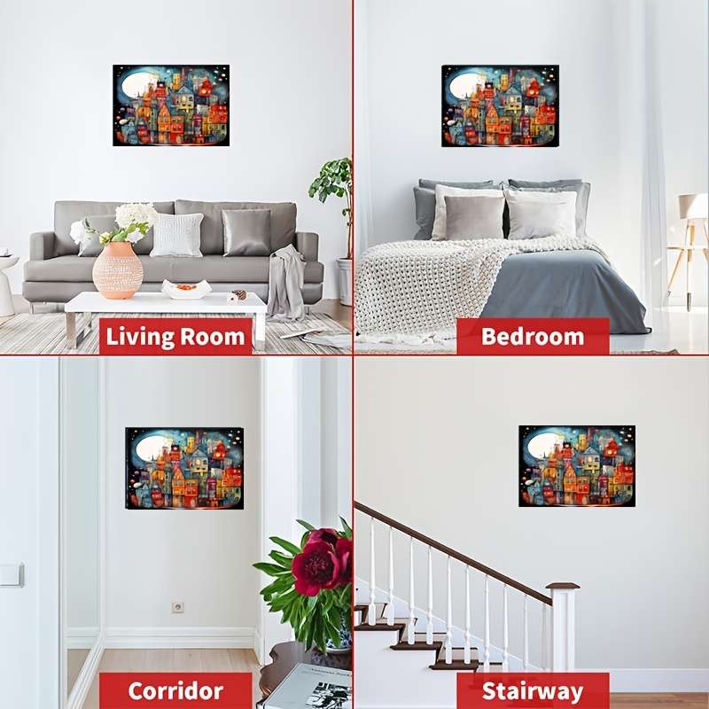 1000pcs Dream City Night Jigsaw Puzzle 70.0x50.01 cm High Difficulty Rectangular Pa