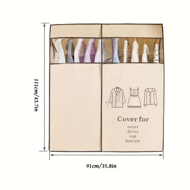 Clothing Dust Bags Color Beige Sizeheight 110Cm*Length 90Cm