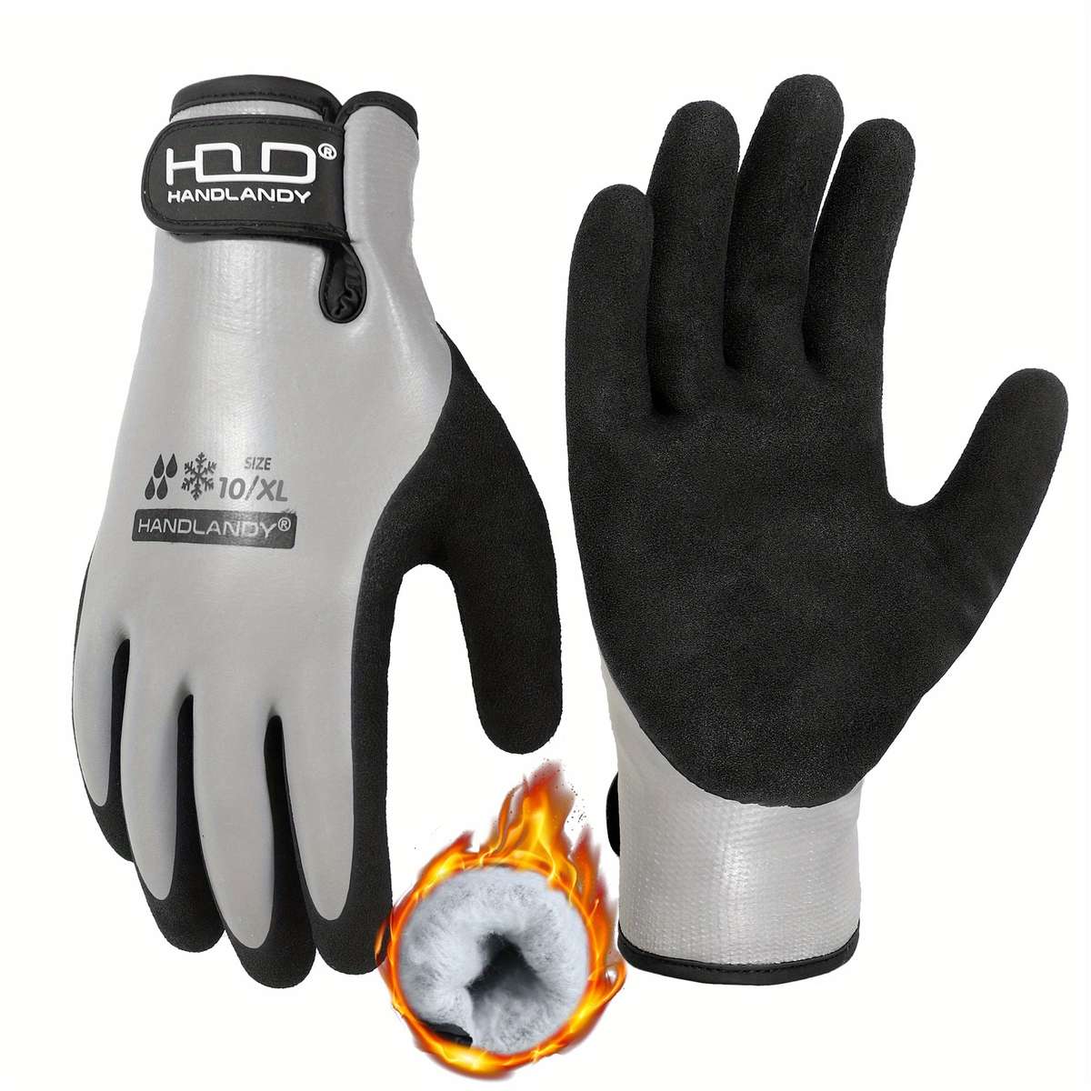 Work Gloves Color Red Size7S