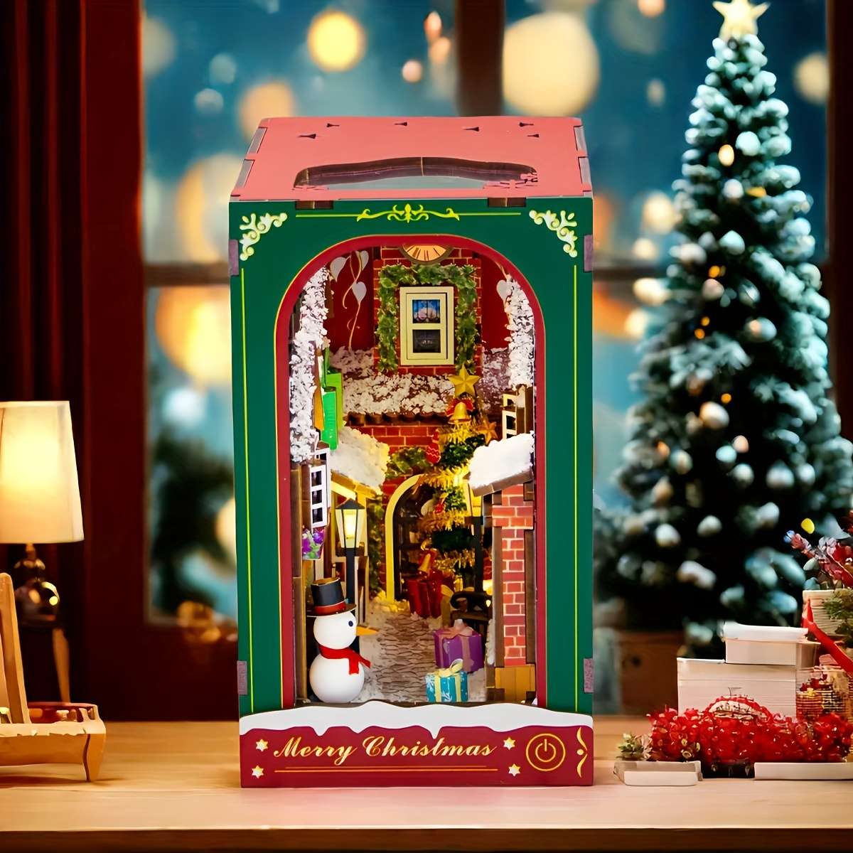 3D Building Model Puzzle Set Items Christmas Winter