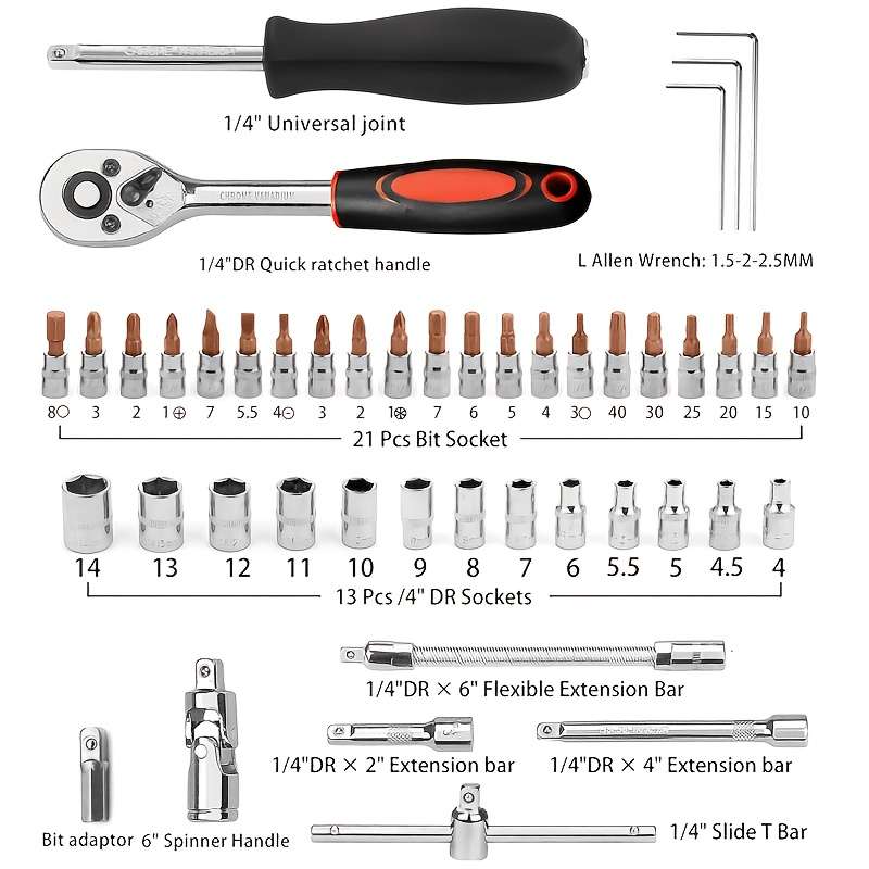 Repair Tools Quantity 46Pcs Set