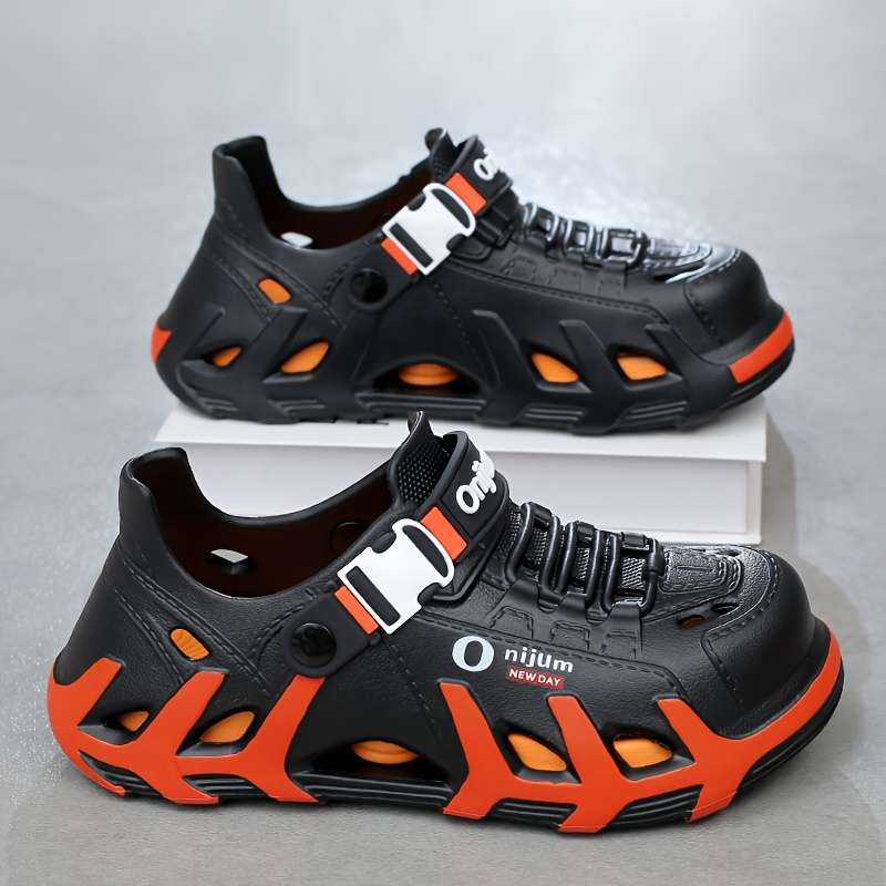 Sandals Color Black Orange Size Uk 7
