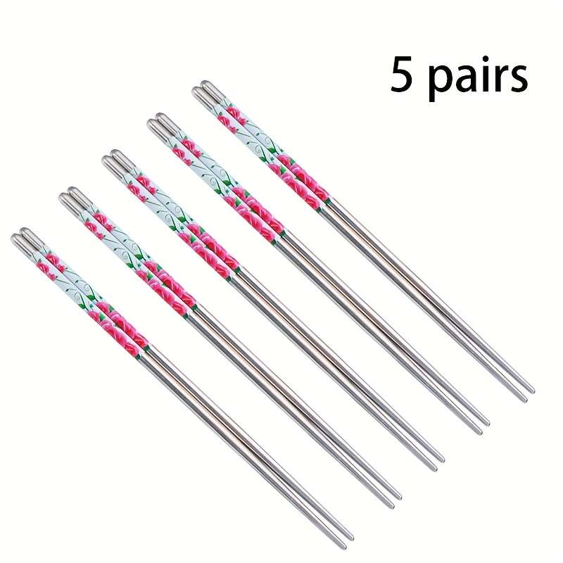 Chopsticks Color Silvery Quantity5 Pairs