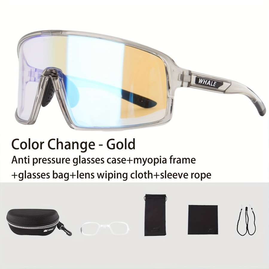 Cycling Glasses Color Color Changing Model Golden