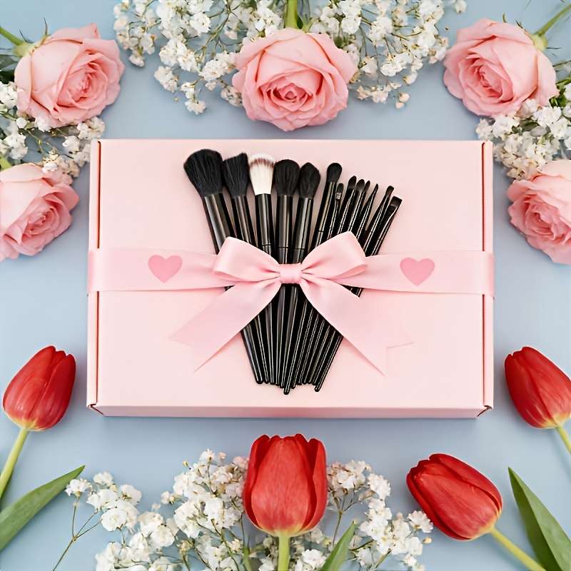 Makeup Brush Set Color Black Quantity16Pcs