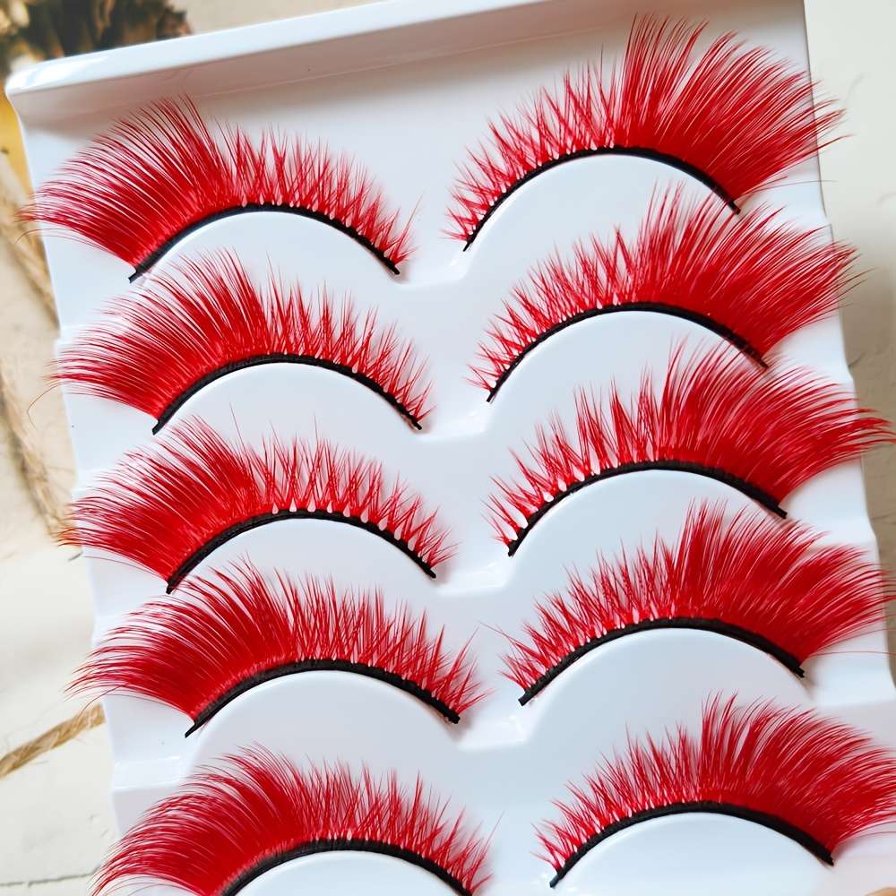 Natural C Curl Lash Extensions Model Red 15mm