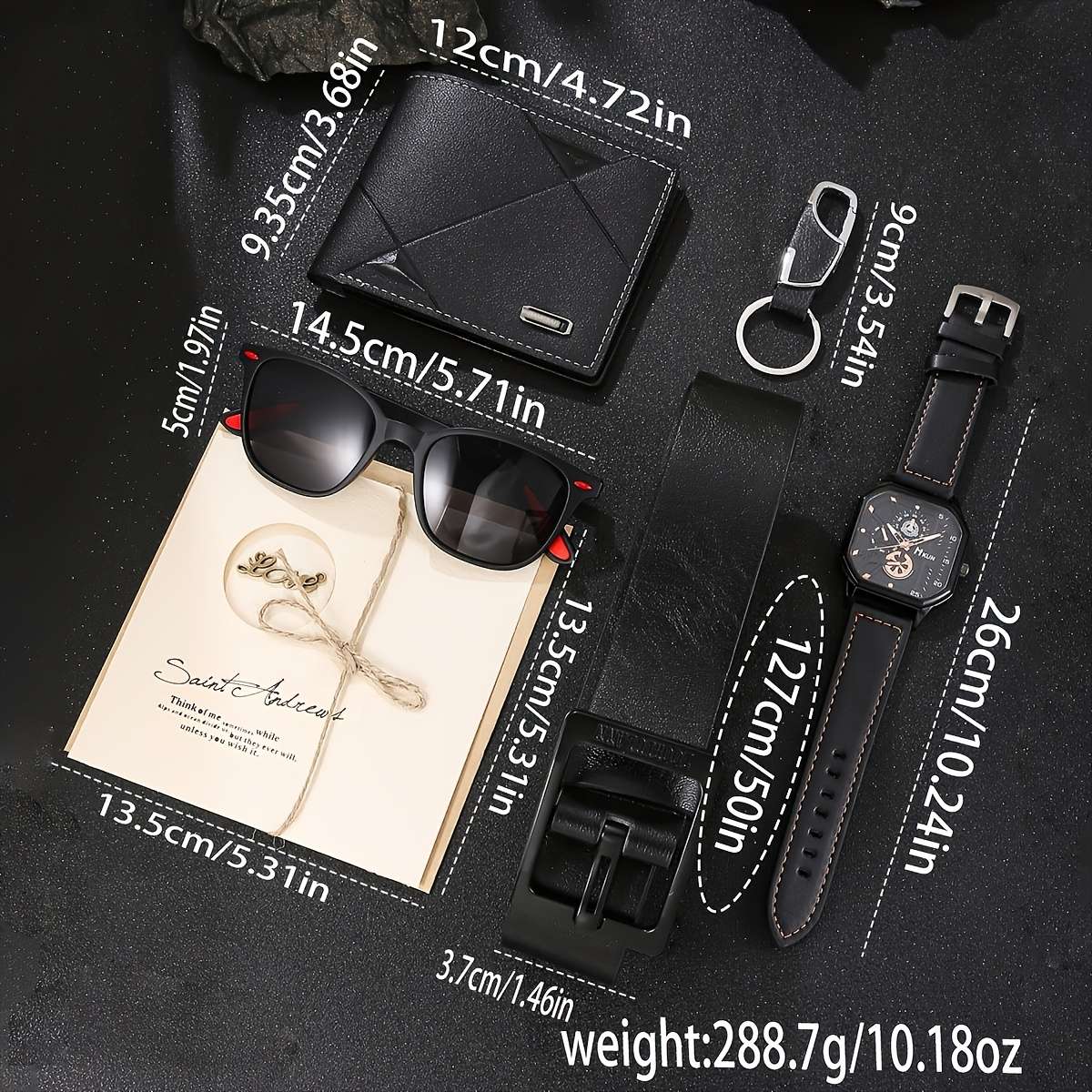 6Pcs Set Of Including Classic And Easy Casual Men Faux Leather