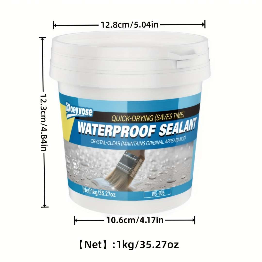 Waterproof Repair And Sealing Supplies Capacity 1Kg 35.27Oz Add Tools