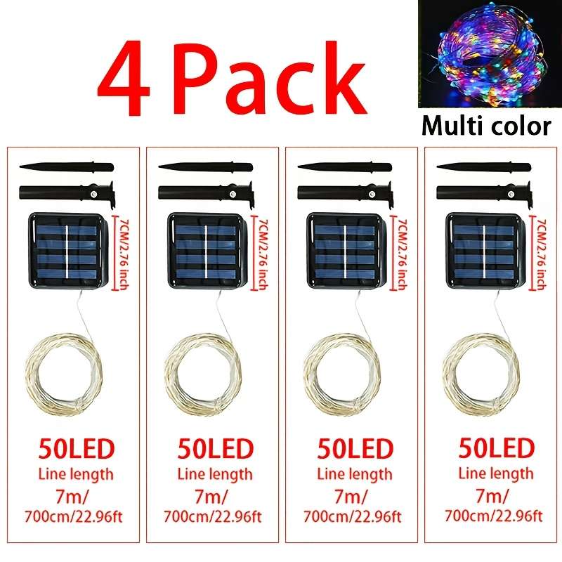 Christmas Lights Warm Light Size 4Pack   32M 104.98Ft 300Led  4