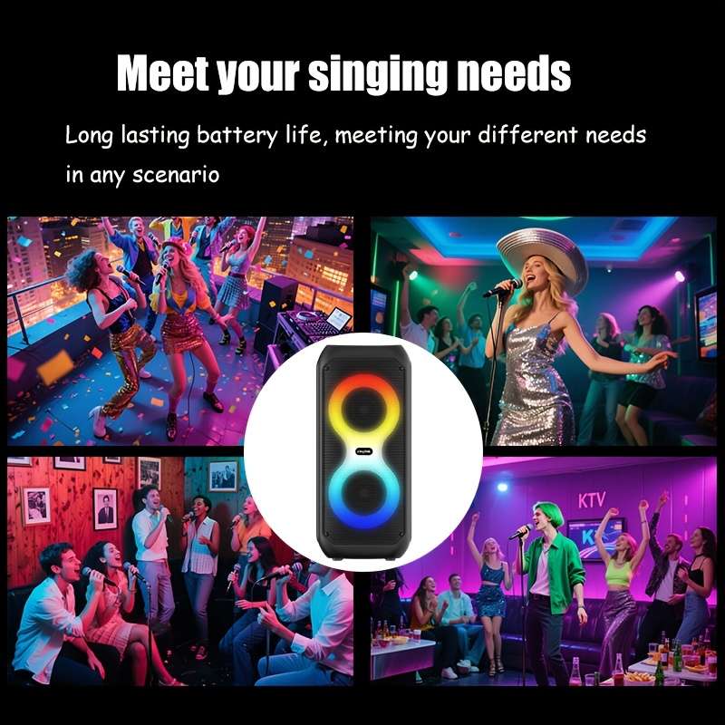 Premium With Enhanced Bass Large Portable Wireless Tooth For Outdoor Party Blue