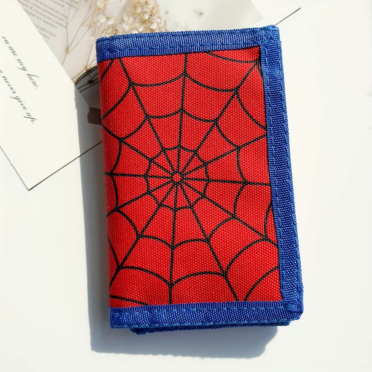 Spider Web Design Trifold Wallet