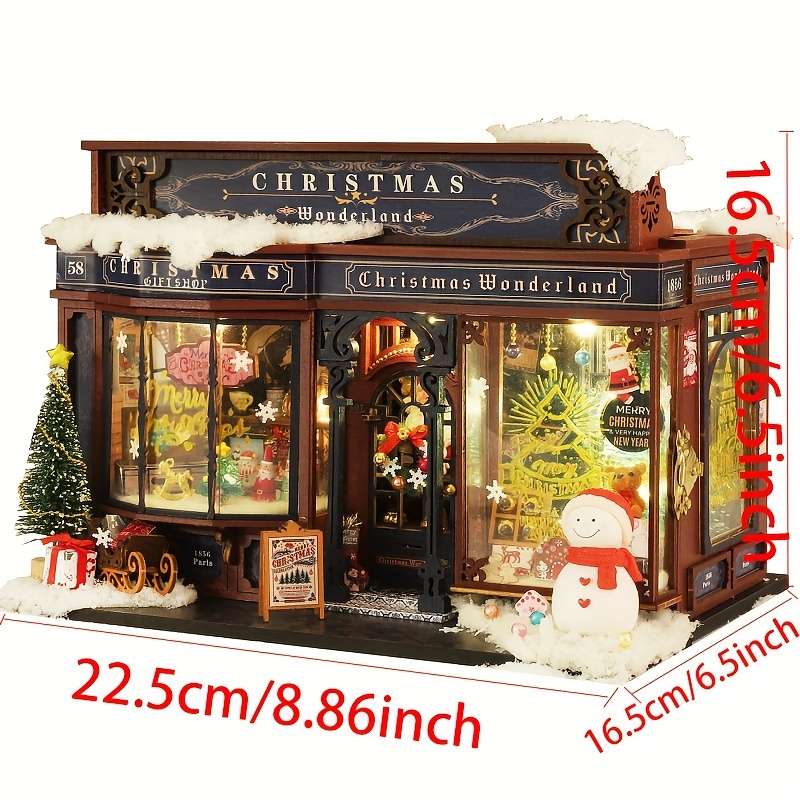 Building Toy Architectural Model Toy Set Style Christmas Wonderland