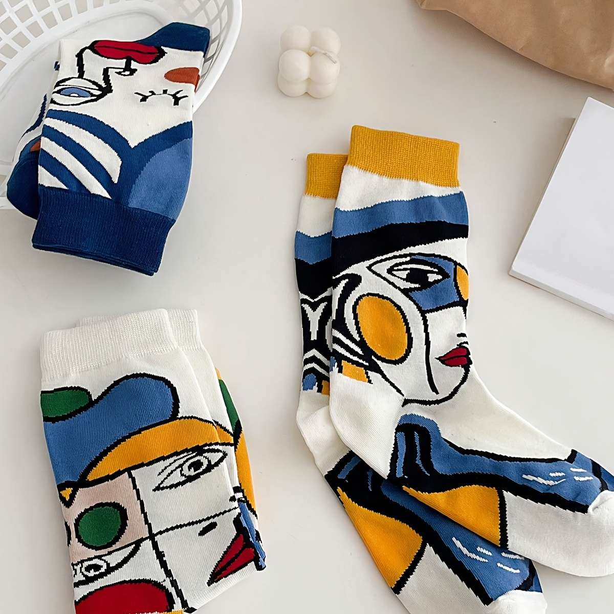 Women S Socks Color Mixed Color 5 Pairs Size Onesize