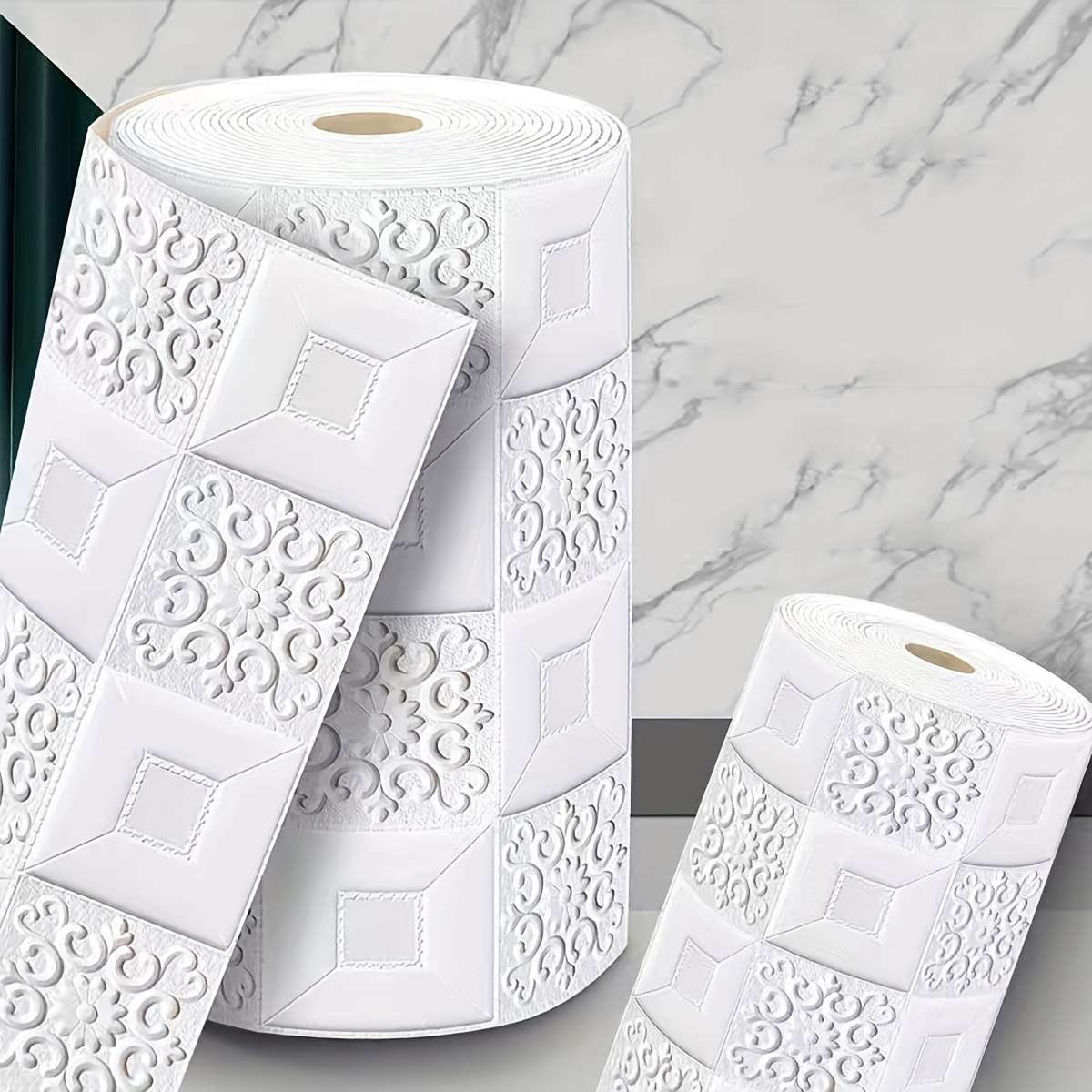 Pro Waterproof Table Wrap color White Inlaid Purple